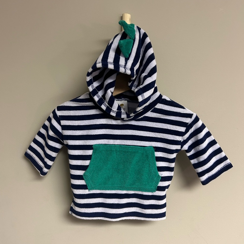 Tucker + Tate Navy and White Striped Kids Swim Coverup
